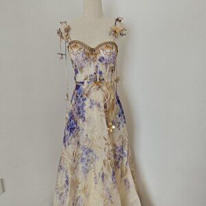 Zimmermann  Picnic Floral Midi-Dress
